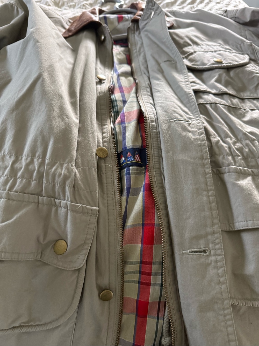 Gant Field Jacket with Brown Leather Collar - Picture 6 of 13